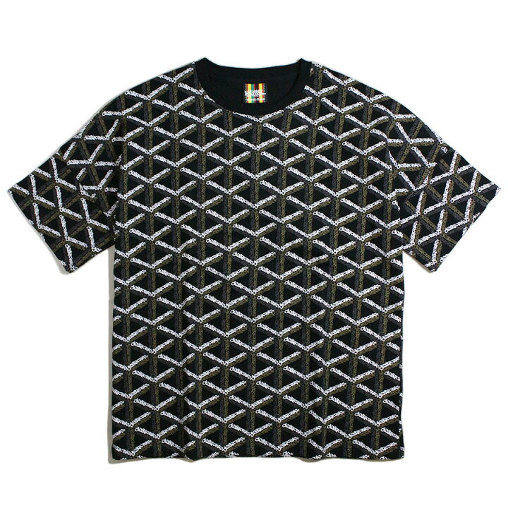 楽天市場】Tシャツ メンズ / 幾何学模様 総柄 Tシャツ 《 ビッグ 