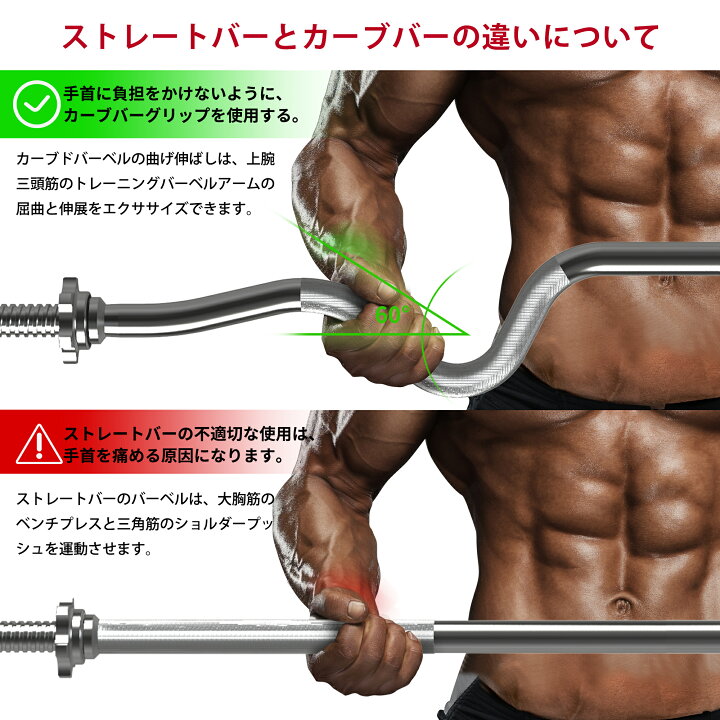 楽天市場】PROIRON筋トレ レギュラーWバー/ ダンベル ezバー ベンチ 