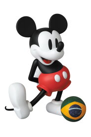 【メディコム・トイ公式】VCD MICKEY MOUSE WITH FOOTBALL（BRAZIL） VINYL COLLECTIBLE DOLLS ヴァイナルコレクティブルドールズ MEDICOM TOY メディコムトイ フィギュア ソフビ ソフトビニールフィギュア コレクションフィギュア