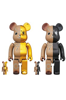 BE@RBRICKMIHARAYASUHIRO100%&400%GOLD×BROWN/BLACK×BROWN