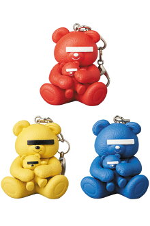 KEYCHAINUNDERCOVERBEARRED/YELLOW/BLUE