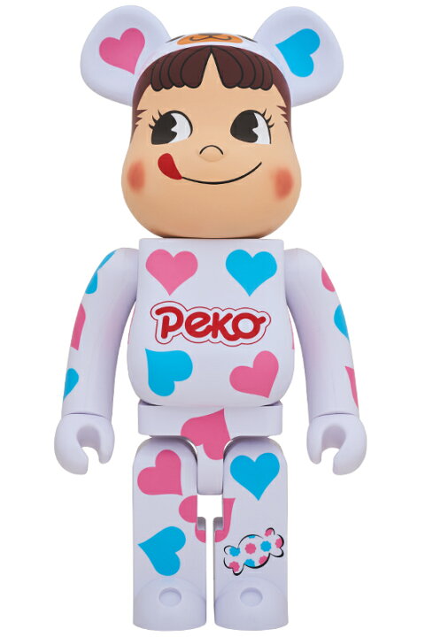 楽天市場】BE@RBRICK 着ぐるみ ペコちゃん ハート 1000％ : MEDICOM 