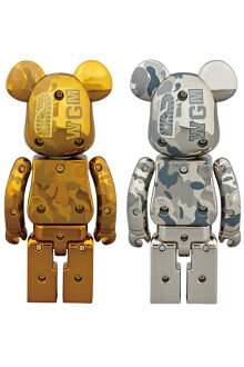 超合金BAPE(R)CAMOSHARKBE@RBRICKGOLD/SILVER