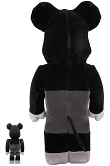 BE@RBRICKMICKEYMOUSE(VINTAGEB&WVer.)100%&400%