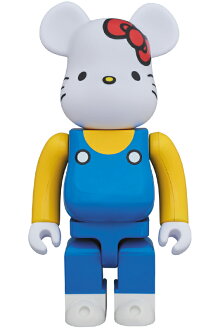 BE@RBRICK400%HELLOKITTY(青オーバーオール版)《2018年12月発売・発送予定》