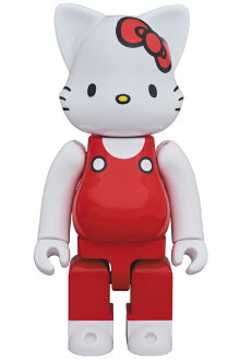 NY@BRICK400%HELLOKITTY(赤オーバーオール版)《2018年12月発売・発送予定》