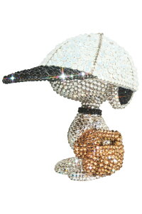 UDF CRYSTAL DECORATE SNOOPY BASEBALL PLAYER SNOOPYs3`6ȓɔ\t