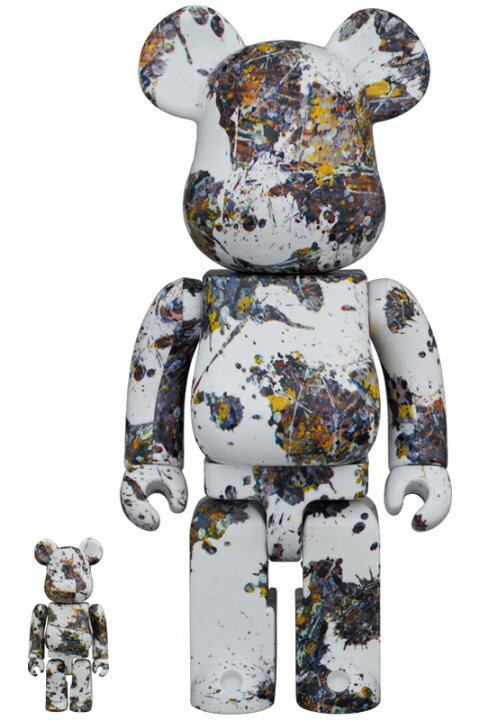 楽天市場】BE@RBRICK Jackson Pollock Studio(SPLASH) 100％ & 400  