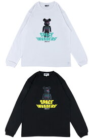 MLE SPACE INVADERS シリーズ BE@RTEE L/S TEE