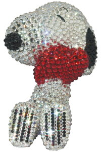 UDF CRYSTAL DECORATE SNOOPY SNOOPY w/HEART�s����������3�����`6�����ȓ��ɔ����\��t