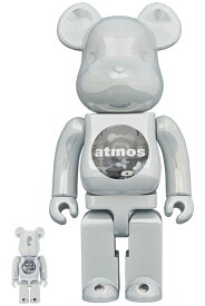 BE@RBRICK atmos WHITE CHROME Ver. 100％ & 400％