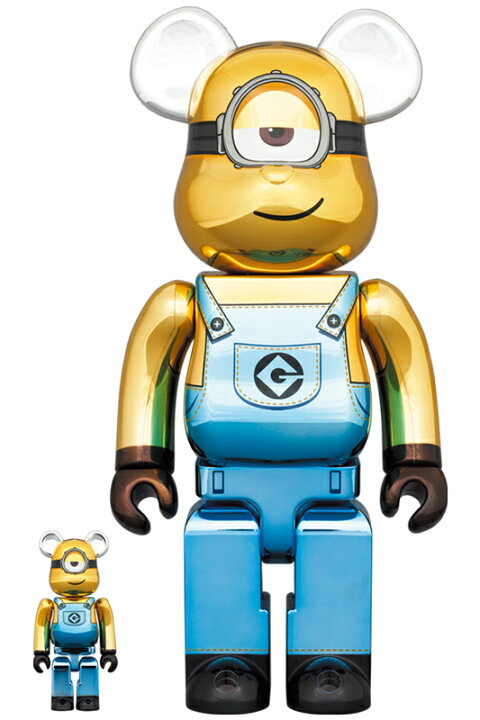 楽天市場】BE@RBRICK STUART Chrome Ver. 100％ & 400％ : MEDICOM TOY Be@rbrick 100% 7個chrome