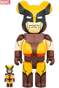 BE@RBRICK WOLVERINE (BROWN Ver.) 100 & 400