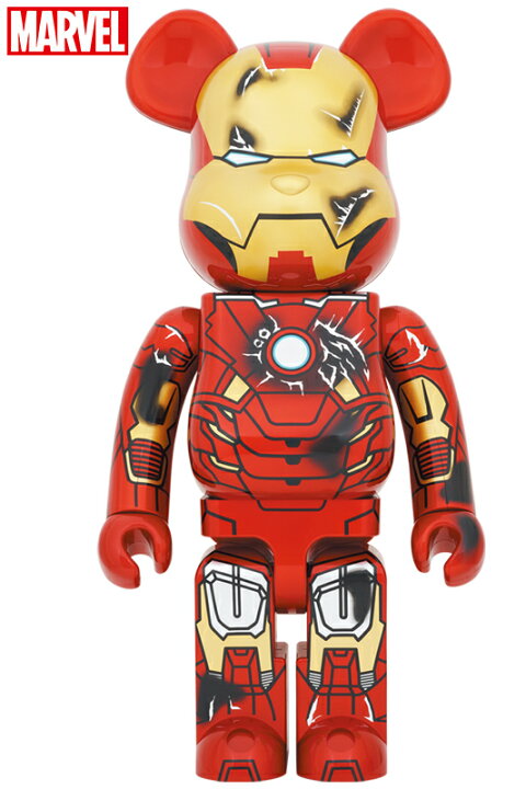 楽天市場】BE@RBRICK IRON MAN MARK VII DAMAGE Ver. 400％ : MEDICOM 