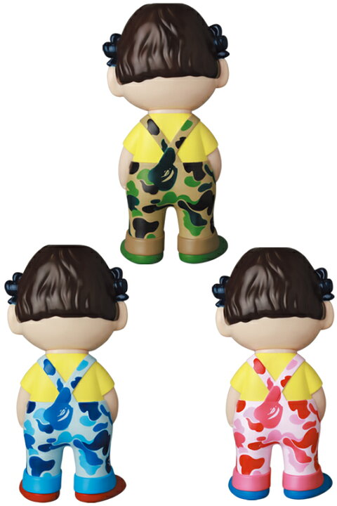 不二家ソフビコレクション BAPE× ペコちゃん GREEN／PINK／BLUE（楽天  