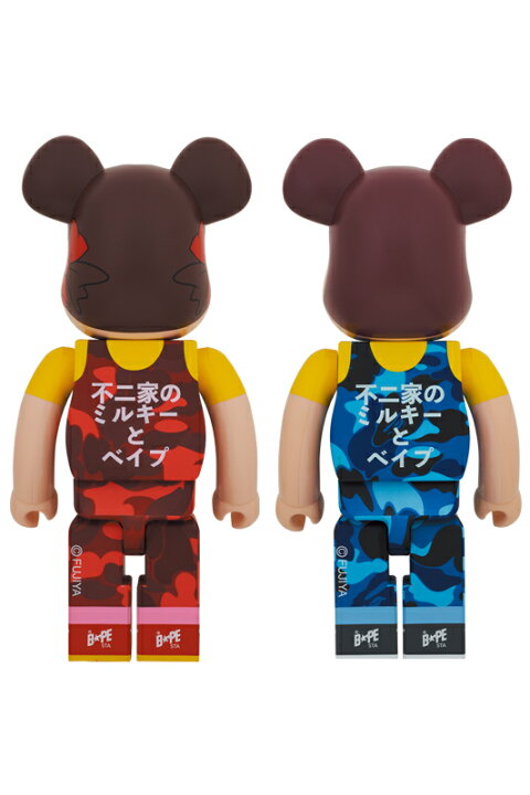 楽天市場】BE@RBRICK BAPE (R) × ペコちゃん & ポコちゃん 1000％(2体 