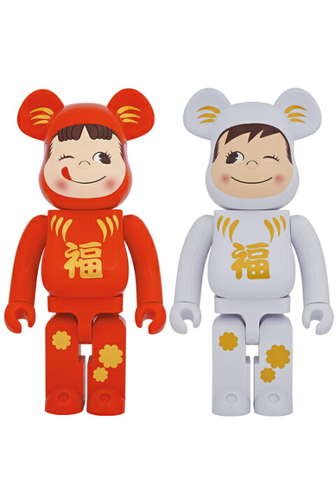 楽天市場】BE@RBRICK 達磨 ペコちゃん／ポコちゃん 1000  