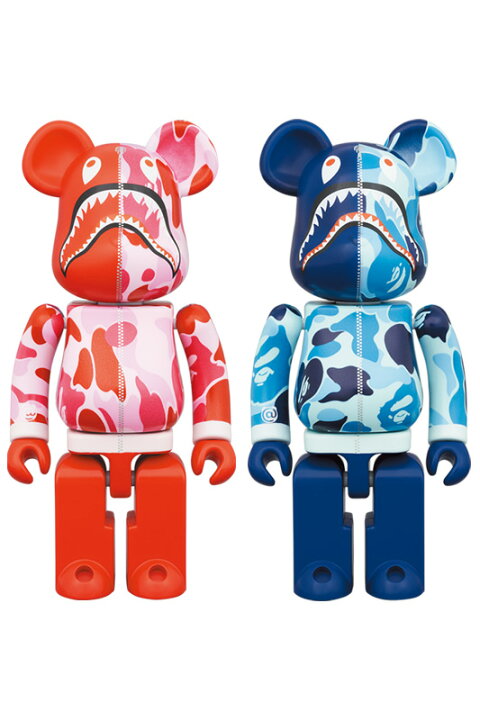 楽天市場】超合金 BE@RBRICK BAPE(R) ABC CAMO SHARK PINK／BLUE 
