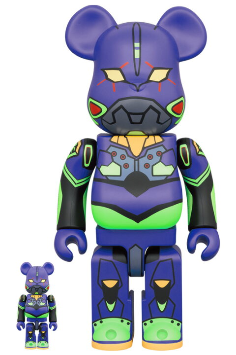 楽天市場】BE@RBRICK エヴァンゲリオン 初号機(新塗装版) 100％ & 400 