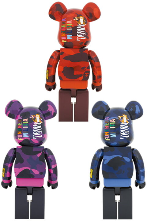 楽天市場】【公式】BE@RBRICK BAPE(R) CAMO TIGER 1000％ ［RED 