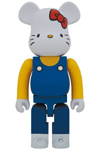 BE@RBRICK HELLO KITTY (青オーバーオール版) 1000%