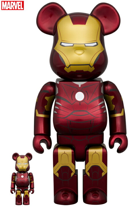 楽天市場】BE@RBRICK IRON MAN MARK III 100％ & 400 