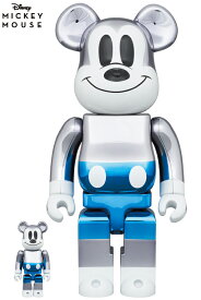 BE@RBRICK fragmentdesign MICKEY MOUSE BLUE Ver.100％ & 400％