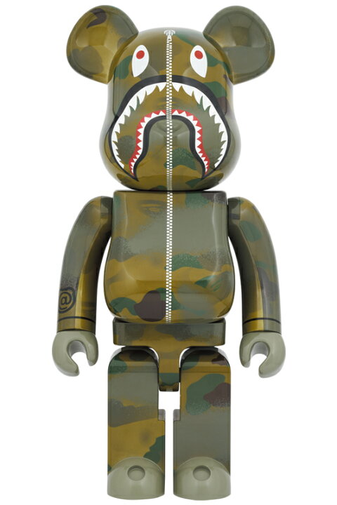 楽天市場】BE@RBRICK BAPE(R) × ALPHA CAMO SHARK 2023 1000