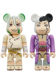 【メディコム・トイ公式】BE@RBRICK 石神千空 & あさぎりゲン 2PCS SET Dr.STONE ベアブリック フィギュア 人気 おもちゃ おしゃれ かわいい 玩具 人形 置き物 ホビー インテリア グッズ ギフト プレゼント 正規公式店 楽天 定価 新品