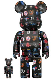 BE@RBRICK AMERICAN LEAGUE(TM) BLACK Ver. 100％ & 400％