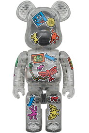 【メディコム・トイ公式】BE@RBRICK AUDIO Portable Bluetooth(R) Speaker Keith Haring 400％ ポータブルスピーカー USB-C 充電式 ベアブリック 高音質 モバイル スピーカー インテリア ギフト プレゼント 現代アート