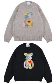 【メディコム・トイ公式】BE@RBRICK × amok KNIT セーター ニット トップス アパレル M L メンズ レディース ベアブリック グッズ ギフト プレゼント 正規公式店 楽天 定価 新品