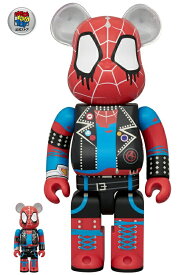 【メディコム・トイ公式】BE@RBRICK SPIDER-PUNK 100％ & 400％ スパイダーマン ベアブリック フィギュア 人気 おもちゃ おしゃれ かわいい 玩具 人形 置き物 ホビー インテリア グッズ ギフト プレゼント 楽天 定価 新
