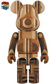 【メディコム・トイ公式】BE@RBRICK カリモク 寄木 1000％ ベアブリック MEDICOM TOY メディコムトイ フィギュア コレクションフィギュア ギフト プレゼント