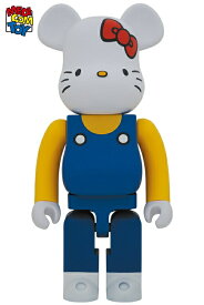 【メディコム・トイ公式】BE@RBRICK HELLO KITTY (青オーバーオール版) 1000％ ハローキティ サンリオ キティちゃん ベアブリック MEDICOM TOY メディコムトイ フィギュア コレクションフィギュア ギフト プレゼント