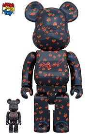 【メディコム・トイ公式】BE@RBRICK MUVEIL "Strawberry Pattern" 100％ & 400％ ベアブリック MEDICOM TOY メディコムトイ フィギュア コレクションフィギュア ギフト プレゼント