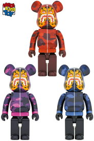 【メディコム・トイ公式】BE@RBRICK BAPE(R) CAMO TIGER 1000％ ［RED／PURPLE／BLUE］ストリートカルチャー ベアブリック MEDICOM TOY メディコムトイ フィギュア コレクションフィギュア ギフト プレゼント