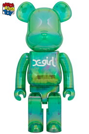 【メディコム・トイ公式】BE@RBRICK X-girl CLEAR GREEN Ver. 1000％ ストリートカルチャー ベアブリック MEDICOM TOY メディコムトイ フィギュア コレクションフィギュア ギフト プレゼント