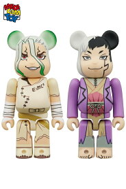 【メディコム・トイ公式】BE@RBRICK 石神千空 & あさぎりゲン 2PCS SET Dr.STONE ベアブリック MEDICOM TOY メディコムトイ フィギュア コレクションフィギュア ギフト プレゼント