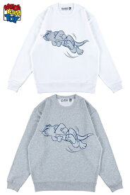 【メディコム・トイ公式】MLE＜TOM and JERRY＞ CREW NECK SWEATSHIRT(TOM) MEDICOM TOY LIFE ENTERTAINMENT メディコムトイ アパレル ファッション