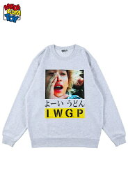 【メディコム・トイ公式】MLE×I.W.G.P. PHOTO MESSAGE SWEATSHIRT "よーいうどん" MEDICOM TOY LIFE ENTERTAINMENT メディコムトイ アパレル ファッション