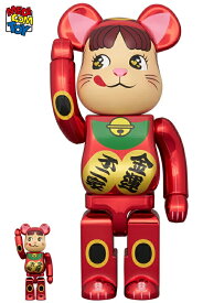 【メディコム・トイ公式】BE@RBRICK 招き猫 ペコちゃん 金運 ダブル小判 梅色金メッキ 100％ & 400％ 不二家 コラボ 人形 おもちゃ おしゃれ 置き物 インテリア グッズ ベアブリック MEDICOM TOY メディコムトイ フィギュア コレクションフィギュア ギフト プレゼント