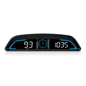 wiiyii車のヘッドアップディスプレイ，GPS速度計，表示速度と時間，車の時計，スピードリマインダーと疲労運転リマインダー付き，すべての車に適しています