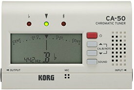 KORG クロマチックチューナー CA-50 吹奏楽 ブラスバンド オーケストラ ギター 声楽 アカペラ 個人練習に最適 アウトプット有り 135時間連続稼働 軽量 コンパクト