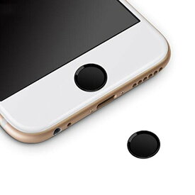 ホームボタンシール Sakula 指紋認証可能 iPhone8 iPhone8 Plus iPhone7 iPhone7 Plus iPhone6s iPhone6 Plus iPad pro iPad miniなど対応 ホームボタンシール（ブラックフレーム/ブラック)