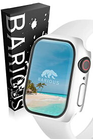 BARIOUS BARIGUARD3 for AppleWatch 45mm アップルウォッチ用 保護ケース ハードケース マットホワイト Apple Watch Series8 Series7 対応
