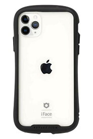 iFace Reflection iPhone 11 Pro ケース クリア 強化ガラス (ブラック)【アイフェイス アイフォン11Pro 透明 耐衝撃 米国MIL規格取得 ストラップホール付き】