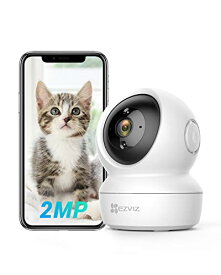 EZVIZ 防犯カメラ 1080P 屋内 監視カメラ WiFi ネットワークカメラ ペットカメラ ベビー 老人 ペット 見守り ウェブカメラ スマートナイトビジョン 動体検知 自動追跡 スマホ通知 双方向通話 取付簡単 スリープモード 2.4GHzのWiFi対応 C6N