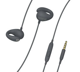 ambie AM-02 sound earcuffs (Black) アンビー サウンドイヤカフ ながら聴き イヤホン マイク付き リモコン付 有線 耳にいれない ビデオ会議 テレワーク キッズサイズ対応 オンライン授業