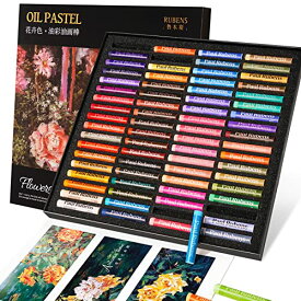 Paul Rubens オイルパステル、72色の花の色アーティストソフトオイルパステルセット鮮やかでクリーミー、アーティスト、初心者、学生、子供のアートペインティングドローイングに適したパステルアート用品